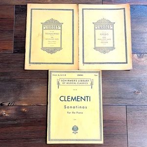 Vtg Schirmer’s Library Piano Sheet Music (3)